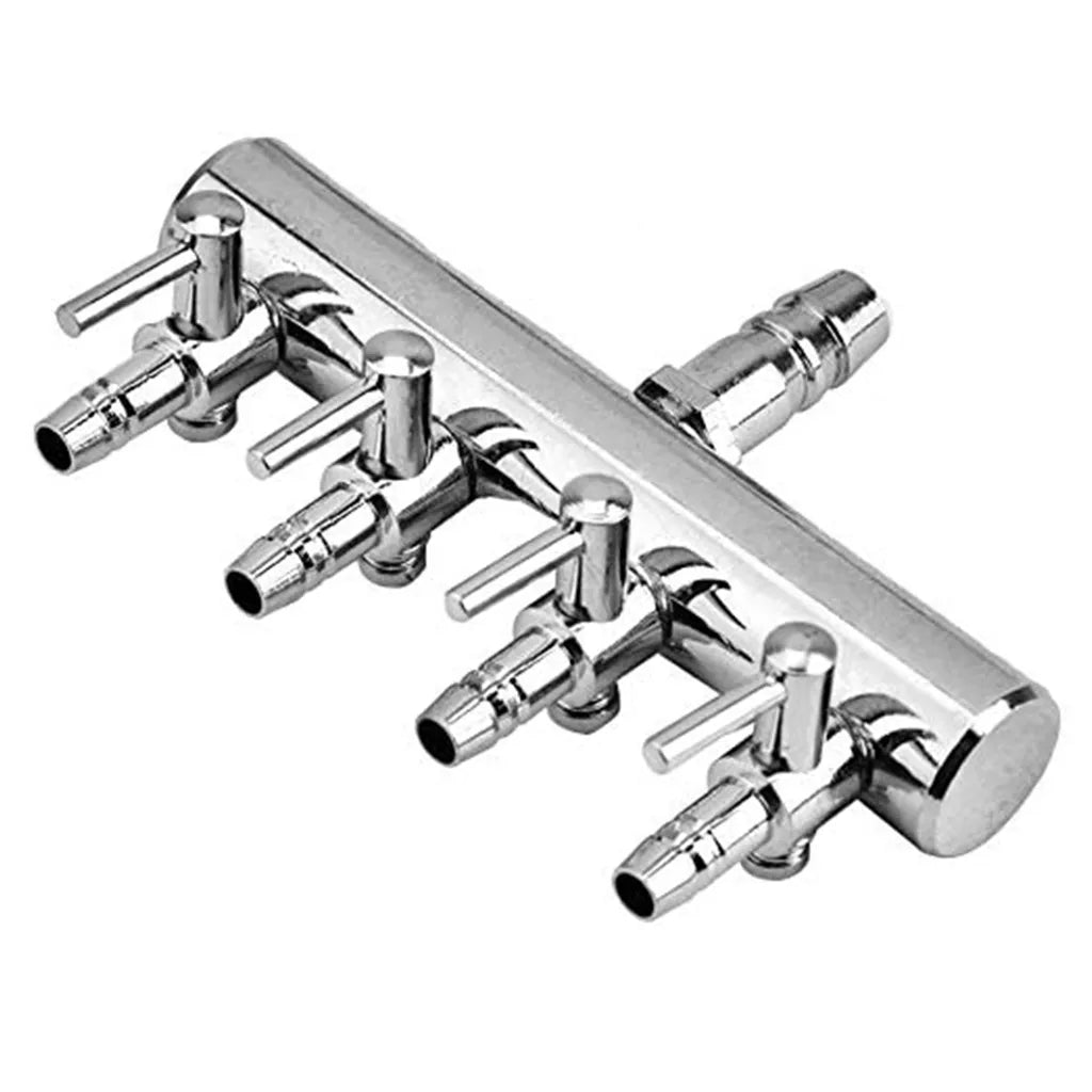 Aquarium Luftverteiler Luftstromregler Rückschlagventil Aquarium Luftregelventil Edelstahl Luftabsperrhahn Aquarium Luftpumpe Zubehör Für 6mm Schlauch Luftpumpe