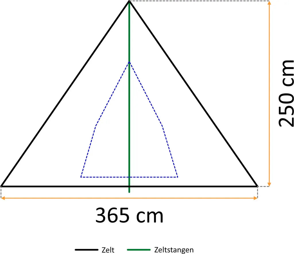  CampFeuer Tipi Zelt Spirit Für 4 Personen | Braun | 3000 Mm Wassersäule