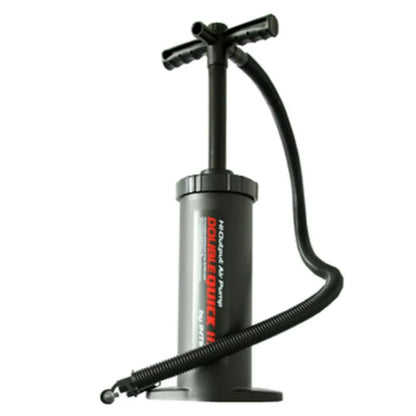  Intex Doppelhub Luftpumpe Double Quick IIIS 37cm 7/10/18mm Adapter