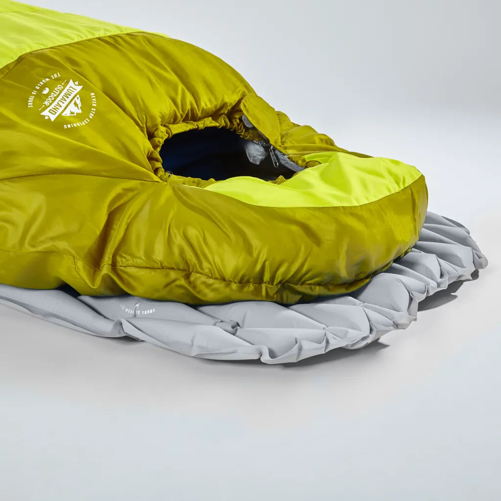  Lumaland Outdoor Campingmatte Isomatte Schlafmatte Aufblasbare Luftmatratze Fürs Zelt 188 X 60 X 6 Cm Hellgrau