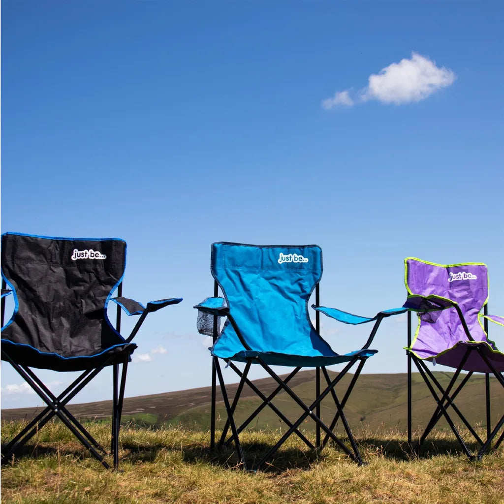  Campingstuhl, Zusammenklappbar, Für Den Garten/Angelausflüge Etc. Violett Violett
