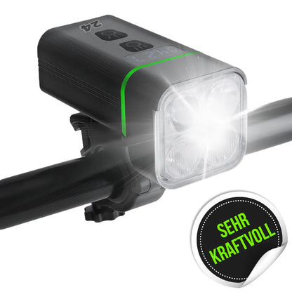 Activ24™ - Sehr Starke LED Fahrradlampe - Leistungsstarke 2000 Lumen Fahrradlampe - Schwere Aluminium Qualität - USB Aufladbar - 2000LM