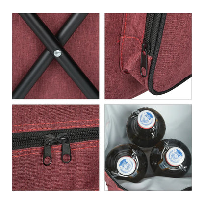  Relaxdays Roter Campinghocker Mit Lehne