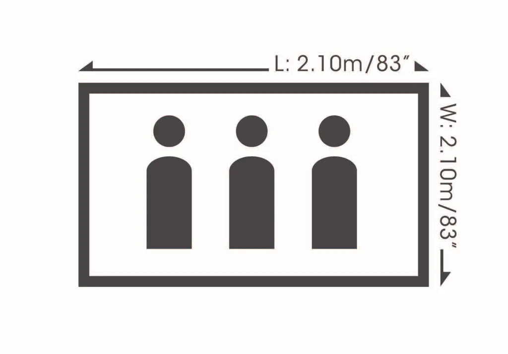  Bestway Zelt "Range X 3 Tent" 210 X 210 X 120 Cm, 68012
