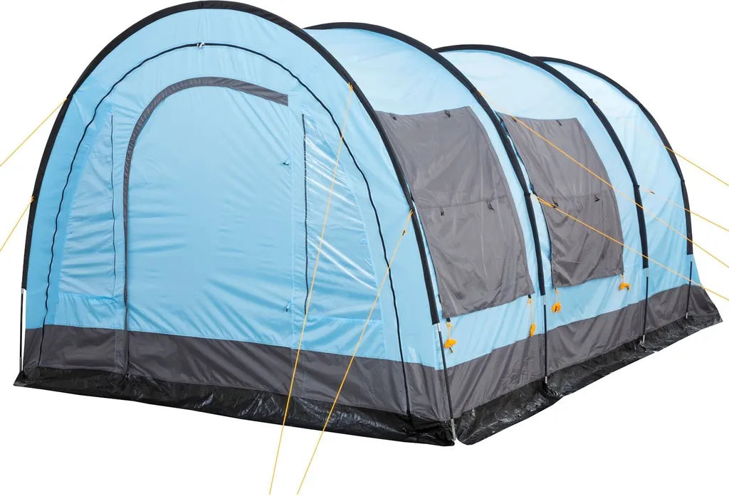  CampFeuer Zelt Relax6 Für 6 Personen | Hellblau / Grau | 5000 Mm Wassersäule