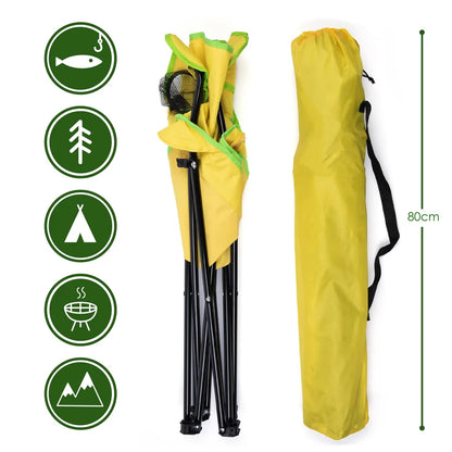  Camping-Klappstuhl Von Just Be. Gelb/Grun